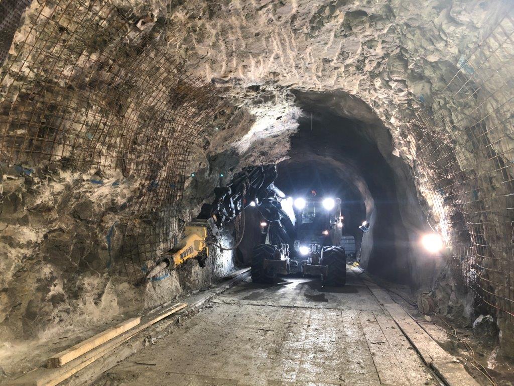 Sanierung Tunnel Munt la Schera_Bereit zum Spritzen Sanierung Tunnel Munt la Schera_Bereit zum Spritzen