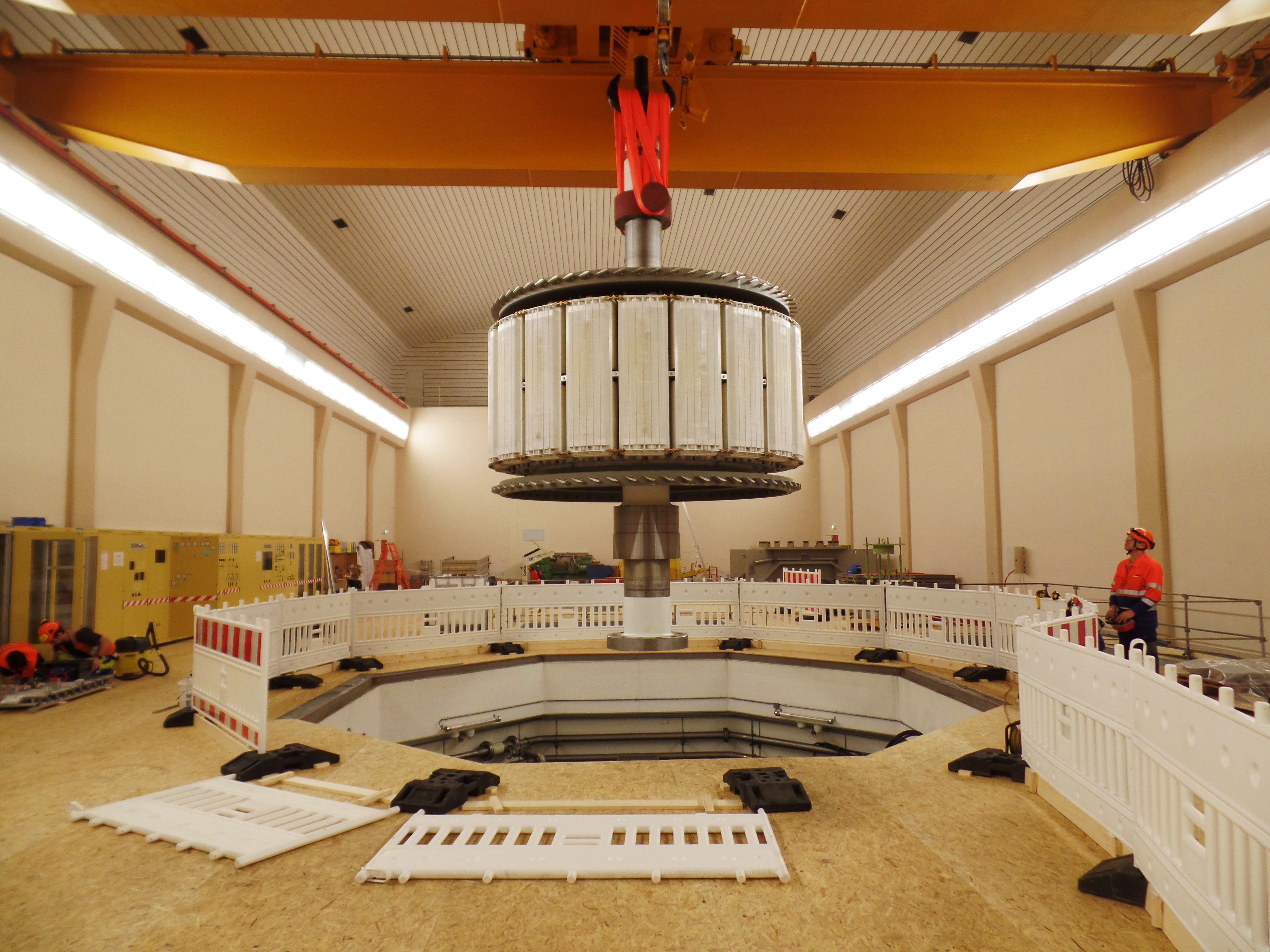 Retrofit Kraftwerk Martina: Rotor ziehen Retrofit Kraftwerk Martina: Rotor ziehen