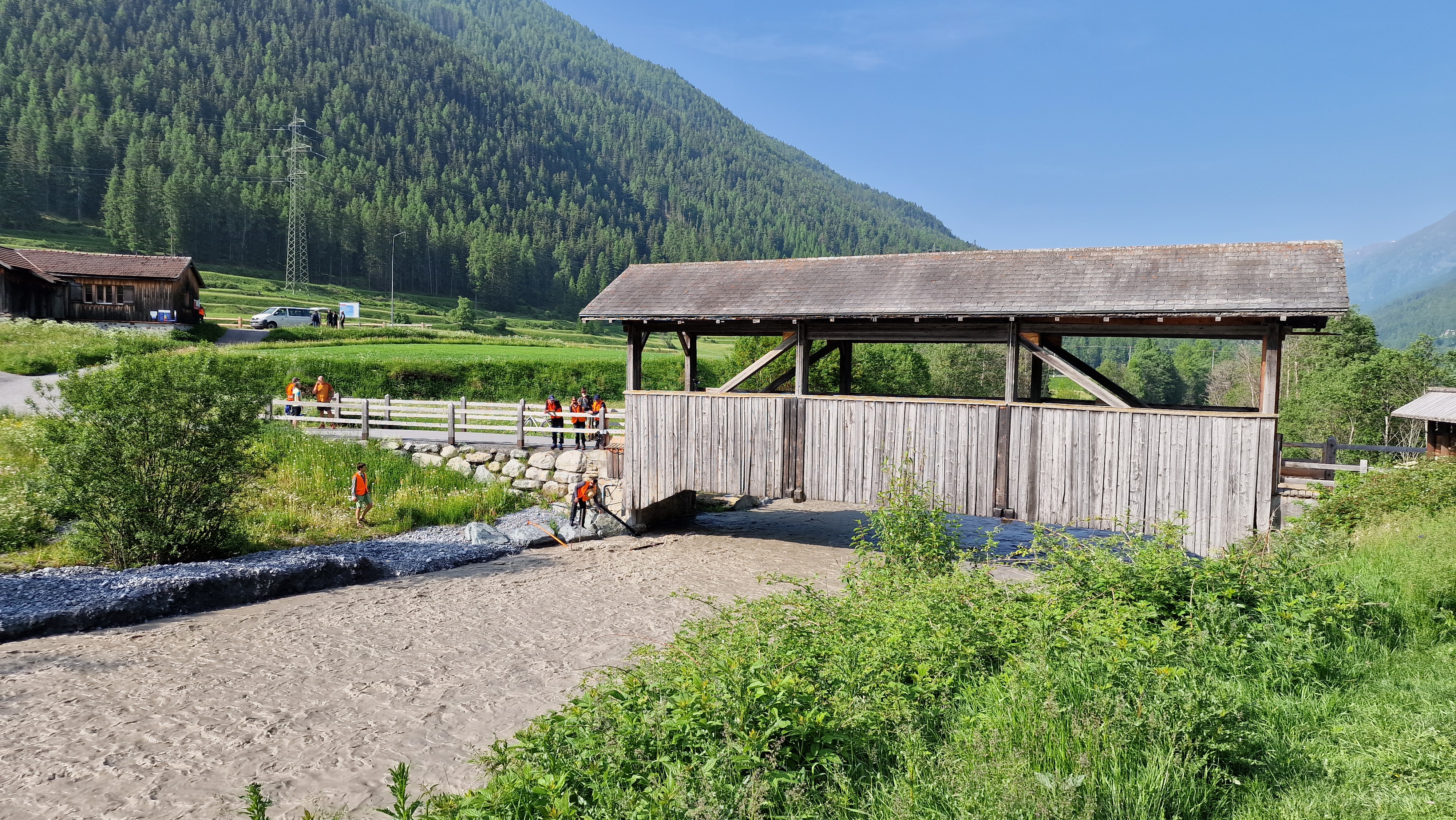 Hochwasser am 11.06.2025 im unteren Spöl Hochwasser am 11.06.2025 im unteren Spöl