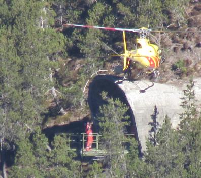 Notfallübung Tunnel Munt La Schera