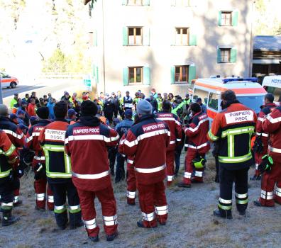 Notfallübung Tunnel Munt La Schera