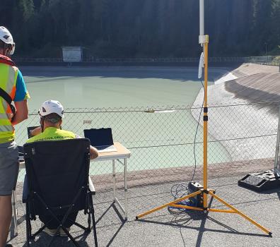 Ausgleichsbecken Pradella - Kommandostation Bathymetrie