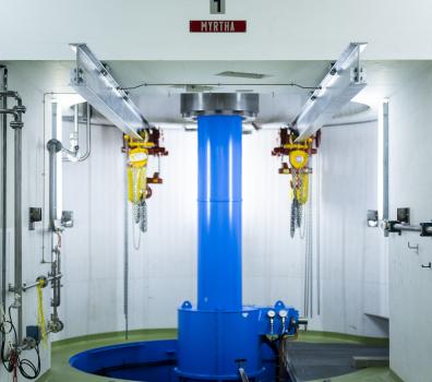 Turbine Myrtha im Kraftwerk Martina