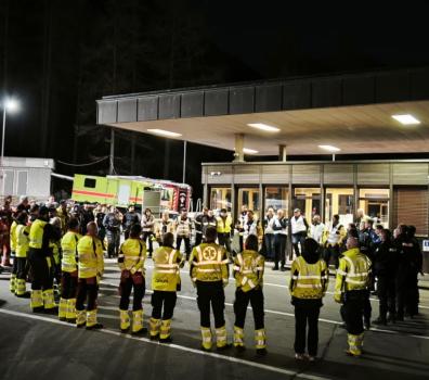 Notfallübung im Tunnel Munt La Schera