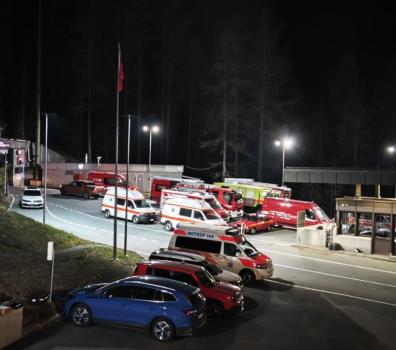 Notfallübung im Tunnel Munt La Schera