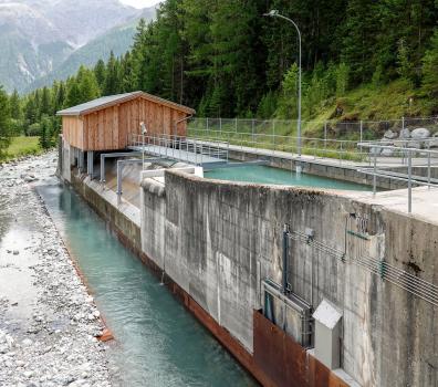 Wasserfassung Vallember - Entsander nach Umbau